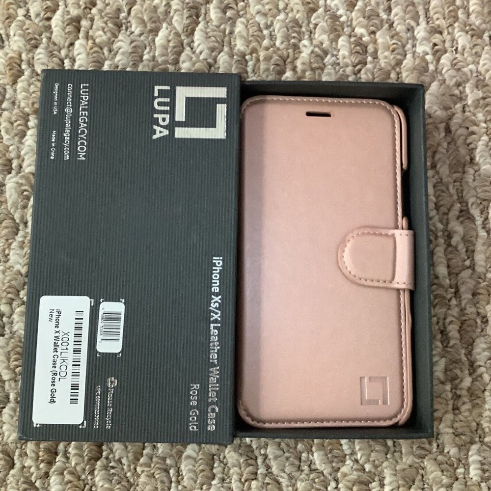 Lupa iPhone X Wallet Case, Durable and Slim, Lightweight with Classic Design New